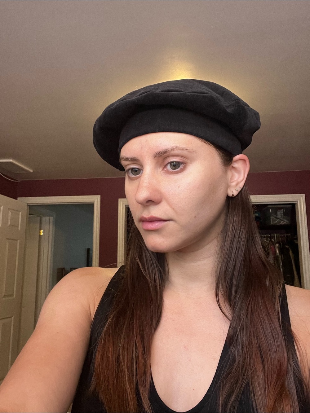 Classic Black Beret - Women Accessories